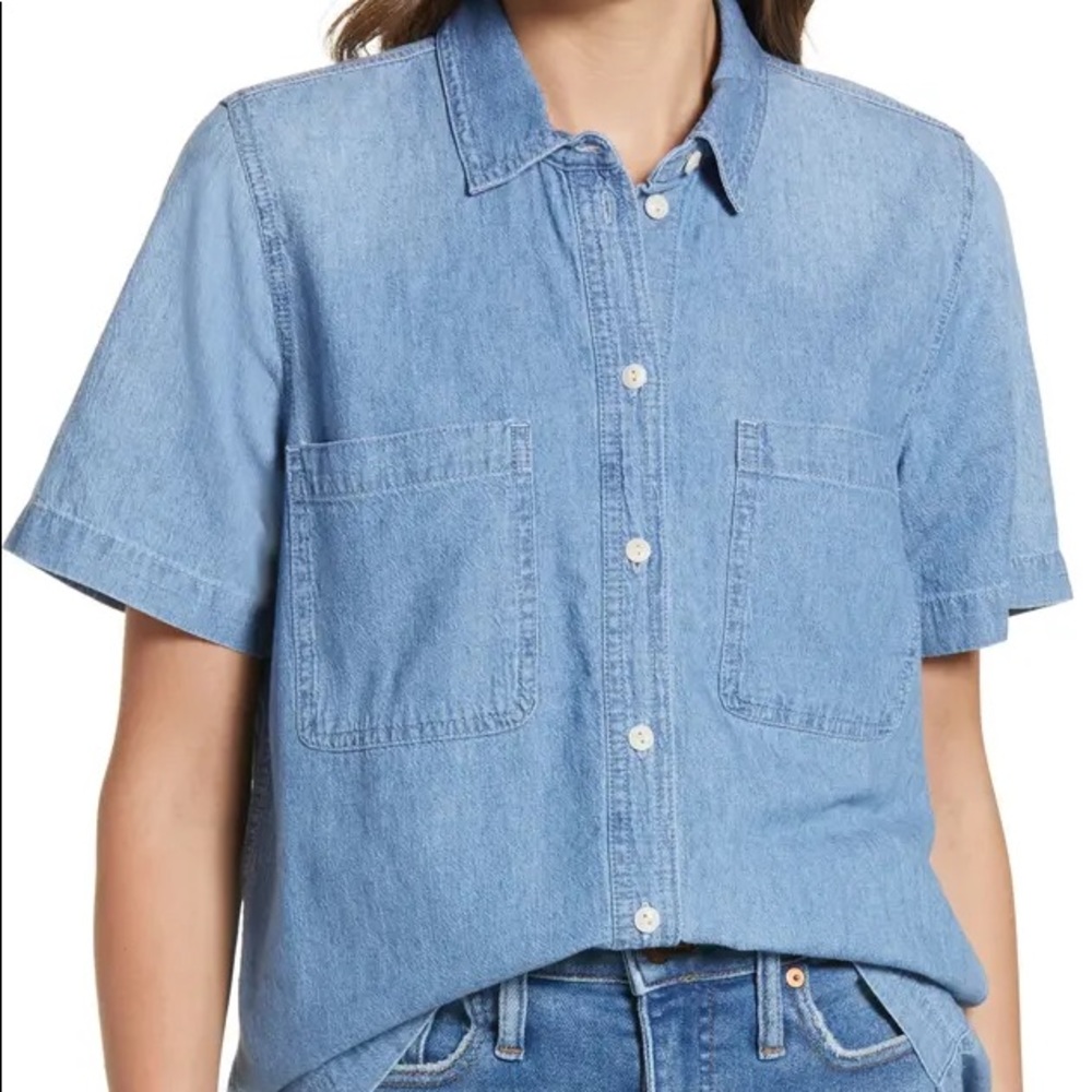 Madewell Chambray Button Up Shirt